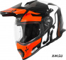 Шлем (мотард) JUST1 J34 Tour оранжевый/черный глянцевый