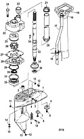 Корпус редуктора, карданный вал (Часть 1) 2-х тактного ПЛМ MERCURY 9.9 M TMC Серийный номер от 0N059858 и выше