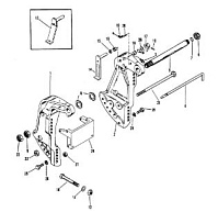 Кронштейн транца 2-Х ТАКТНОГО ПЛМ MERCURY 75 Серийный номер от 9589039 до 9793576