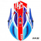 Козырек для шлема JUST1 J38 BLADE синий/красный/белый