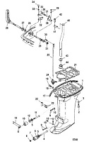 Корпус приводного вала 2-х тактного ПЛМ MERCURY 25 М Серийный номер от 0N018456 до 0N055504