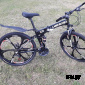 Велосипед на литых дисках стиль Ленд Ровер 6 лучей черный