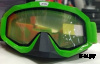 Очки мотокросс/снегоход (двойное стекло) ATAKI HB-811 зеленые глянцевые