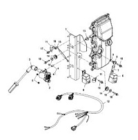 Катушка, USA-0T979999/BEL-0P325499 и ниже 4-Х ТАКТНОГО ПЛМ MERCURY 60 Серийный номер от 0P153500 до 0P400999