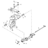 Гидравлический цилиндр рулевой 4-Х ТАКТНОГО ПЛМ MERCURY 135 Серийный номер от 1B2270001 до 1B381711