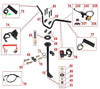 Рулевое управление снегохода Irbis Dingo T150 (2017 г.)