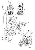 Электрические компоненты 2-х тактного ПЛМ MERCURY 30 M Серийный номер от 0N001875 до 0N055504