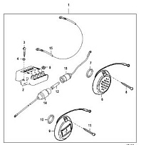 Антикоррозийный комплект 4-Х ТАКТНОГО ПЛМ MERCURY 135 Серийный номер от 1B381712 до 1B517158