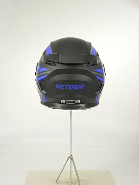 Шлем интеграл HETOSHI FF938 double visor Цв.Черно-синий Матовый р.M