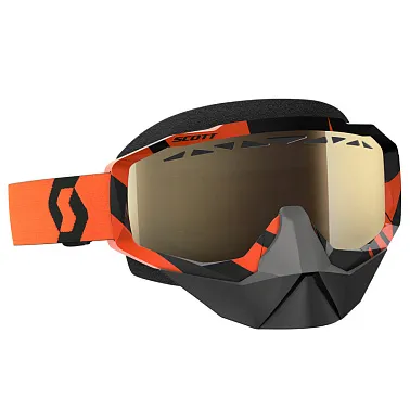 Очки HUSTLE SNOW CROSS black/orange amplifier re