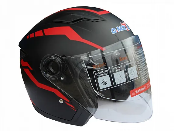 Шлем открытый со стеклом HF-212 мужской 